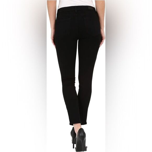Paige Transcend Verdugo Mid Rise Cropped Skinny Pants in Black Women's Size 31 - Picture 3 of 8